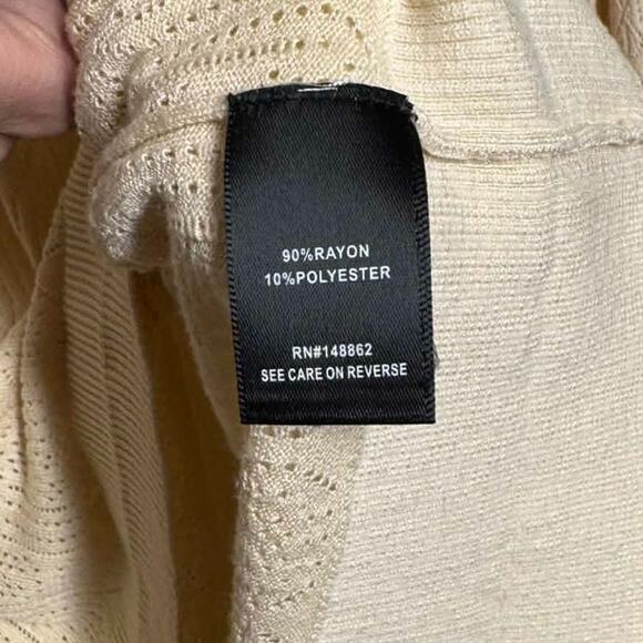 TORRID POINTELLE PULLOVER DRAWSTRING TIE NECK SWEATER SIZE 2 (18/20) - Picture 7 of 8